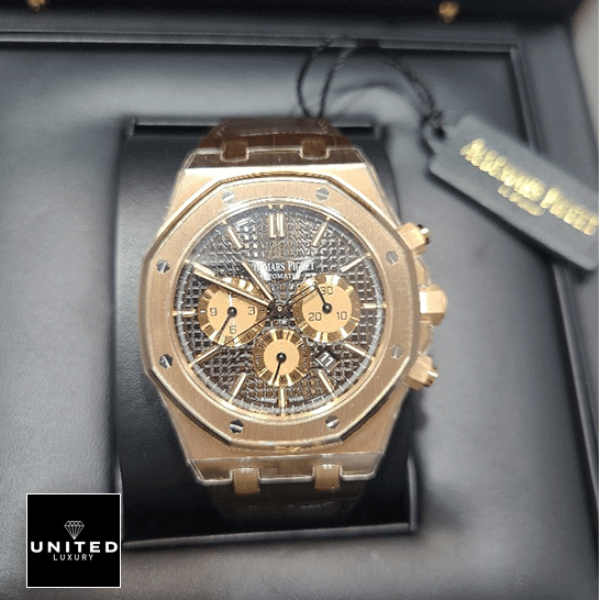 Audemars Piguet Royal Oak Chronograph 26331OR.OO.D821CR.01 Replica 1 Audemars Piguet Royal Oak 26331OR.OO_.1220OR.02 Chocolate Dial Replica in the box