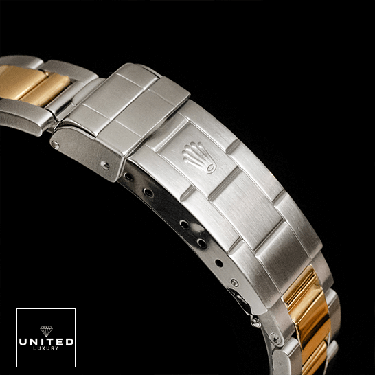 Rolex Submariner Date 126613LN Two-Tone Black Dial Replica 3 Rolex Two Tone 16803 Oyster Dial Replica rolex logo on the buckle