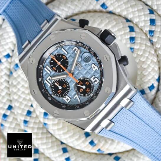 Audemars Piguet 26238ST Blue Dial Replica 1 Audemars Piguet 26238ST Replica has a rope on the back