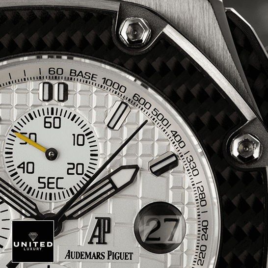 Royal Oak White Dial Replica 7 Audemars Piguet 26030IO.OO_.D001IN.01 White Dial Replica cyclops view