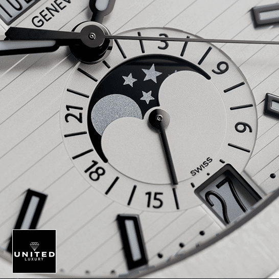 Patek Philippe Nautilus White Dial Replica 1 Patek Philippe Nautilus White Dial Replica close view