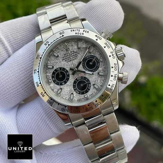 Rolex Cosmograph Daytona White Gold Meteorite 116519LN Replica 5 Rolex Daytona Meteorite Dial M116509 Replica