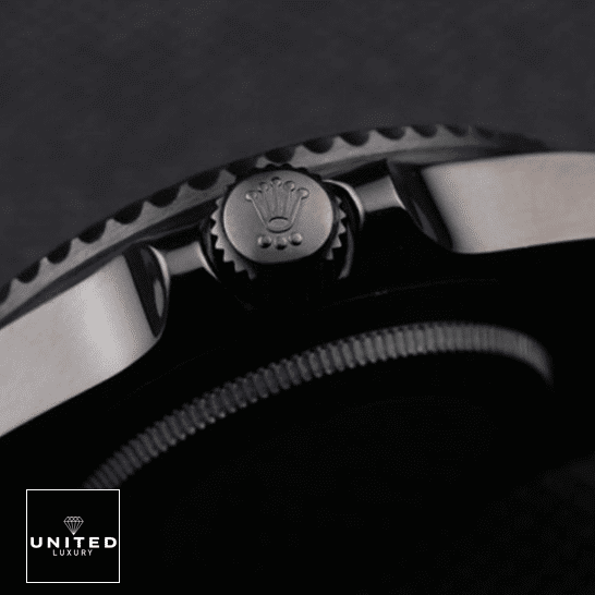 Rolex Blaken GMT-Master II Single Red Replica 4 Rolex Blaken GMT-Master II Black Case Right Side Crown Pusher Replica