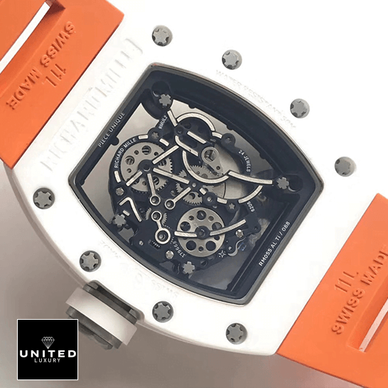 Richard Mille Ceramic Replica 6 richard_mille_RM055_KV_V2_white_ceramic_skeleton_dial_replica_back