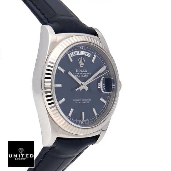 Rolex Day-Date 118139-0004 V5 Stainless Steel Blue Dial Replica 1 Rolex Day-Date 118139-0004 V5 Stainless Steel Case Blue Dial Replica