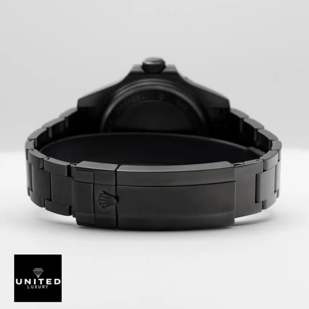 Rolex Deepsea Sea-Dweller Black PVD 116660 D-Blue Oyster Replica 4 Rolex Deepsea Sea-Dweller Black Venom 116660 Oyster Bracelet Fold Clasp Replica