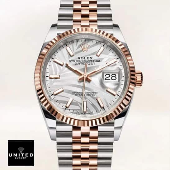 Two Tone Datejust 36 Replica 6 Rolex Datejust 36 126231-0033 Slate Color Dial Fluted Bezel Replica