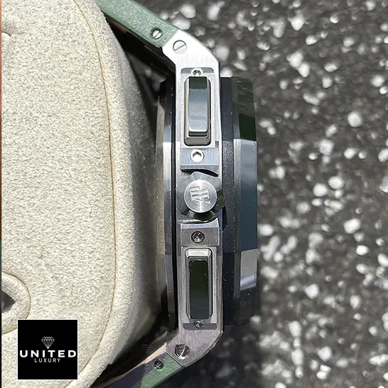 AP Beige Dial Replica 4 ap-leather-strap-left