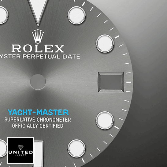 Yacht-Master Rhodium Replica 5 Rolex Yacht Master 268622 Grey Dial Replica grey background