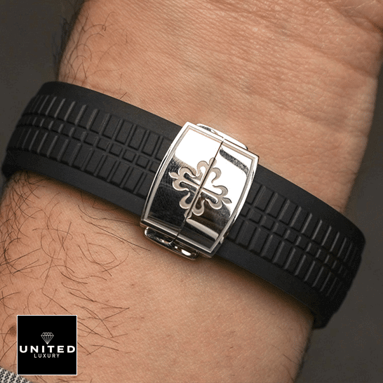 Patek Philippe Black Replica 7 Patek Philippe Aquanaut 5968A001 Black Rubber Bracelet Replica steel bracelet
