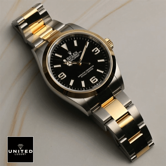 Rolex Explorer 124273 Black Dial Replica 2 Rolex 2021 Explorer 124273 Two Tone Oyster Bracelet Black Dial Replica