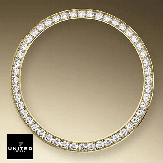 Rolex Day-Date 228348RBR KW Yellow Gold & Diamonds Champagne Dial Replica 6 Rolex Day-Date 228348RBR Replica Gem-Set Bezel