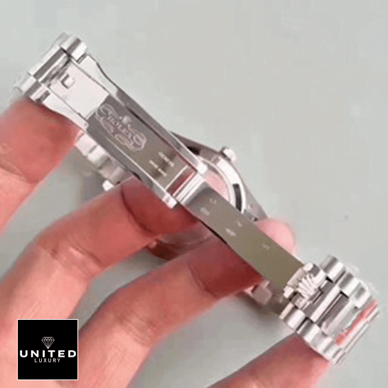 Rolex Silver Replica 4 Rolex Day Date 228239 Replica open clasp