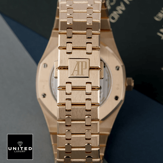 Audemars Piguet Royal Oak Tourbillon 26522OR.OO.1220OR.01 Replica 3 Audemars Piguet 26522OR.OO_.1220OR.01 Gold Stainless Steel Replica upside view
