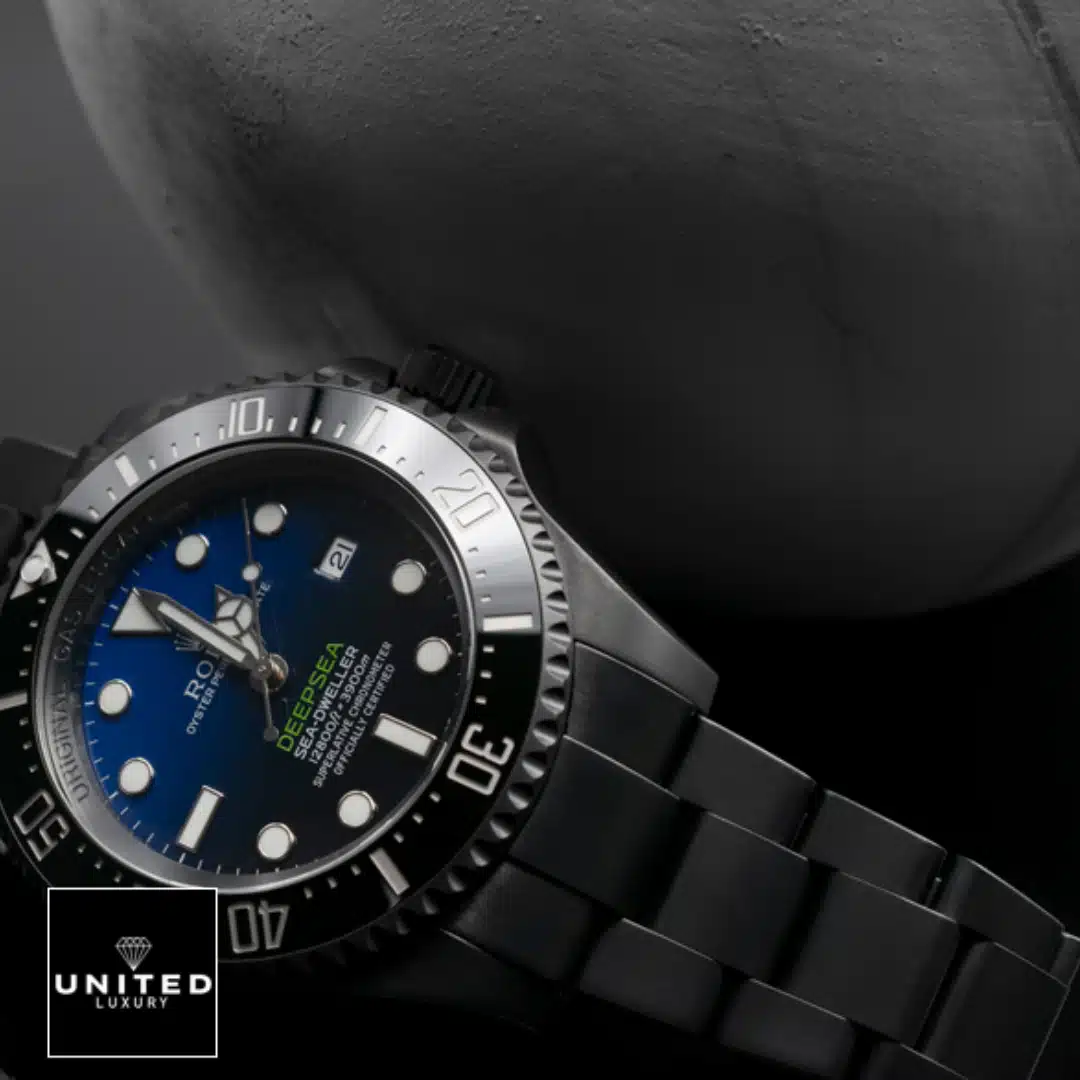 Rolex Deepsea Sea-Dweller Black PVD 116660 D-Blue Oyster Replica 2 Rolex Deepsea Sea-Dweller Black PVD 116660 D-Blue Oyster Replica