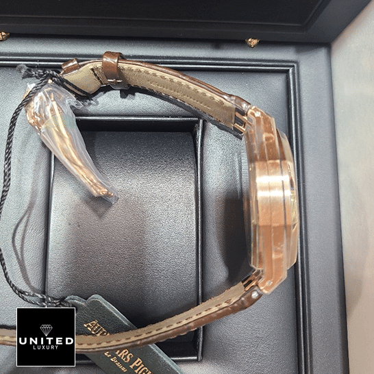 Audemars Piguet Royal Oak Chronograph 26331OR.OO.D821CR.01 Replica 2 Audemars Piguet Royal Oak Chocholate Leather Bracelet Replica in the box