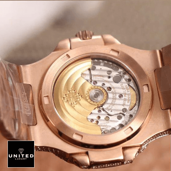 Patek Philippe Nautilus 5711 R8 Replica 5 Patek Philippe Nautilus Jumbo 5711-R8 Rose Gold Replica upside view