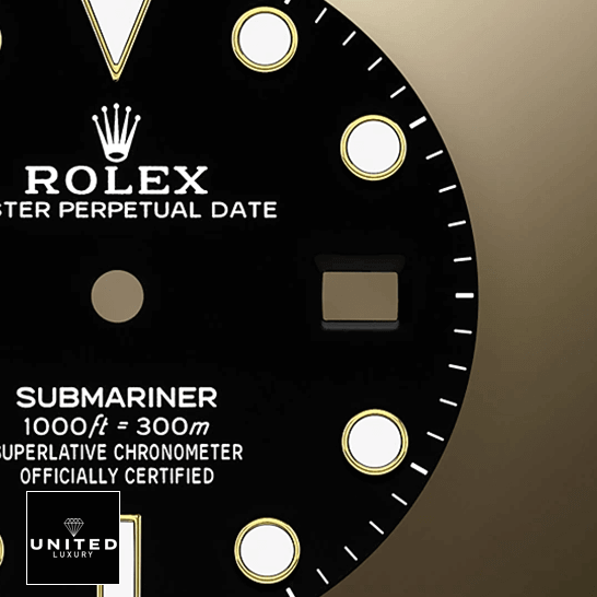 Rolex Submariner Date 126613LN Two-Tone Black Dial Replica 2 Rolex Submariner Date 16803 Black Dial Replica close dial view