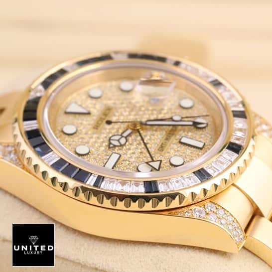 Rolex Gold Diamond Watch Replica 8 Rolex GMT-Master 116758SA Gem-Set Bezel Replica