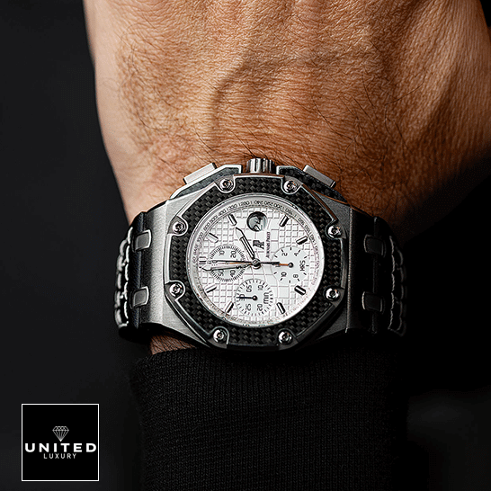 Royal Oak White Dial Replica 4 Audemars Piguet 26030IO.OO_.D001IN.01 904L Stainless Steel Case And Bezel Replica