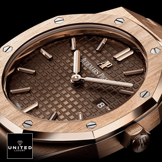 Ap Quartz Replica 3 Audemars Piguet 67650OR.OO_.1261OR.01 Royal Oak Brown Dial Replica