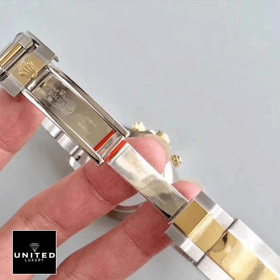 Floating Cosmo Daytona Replica 3 Rolex Daytona Cosmograph 116503 Stainless Steel & Yellow Gold Oyster Replica open Fold Clasp