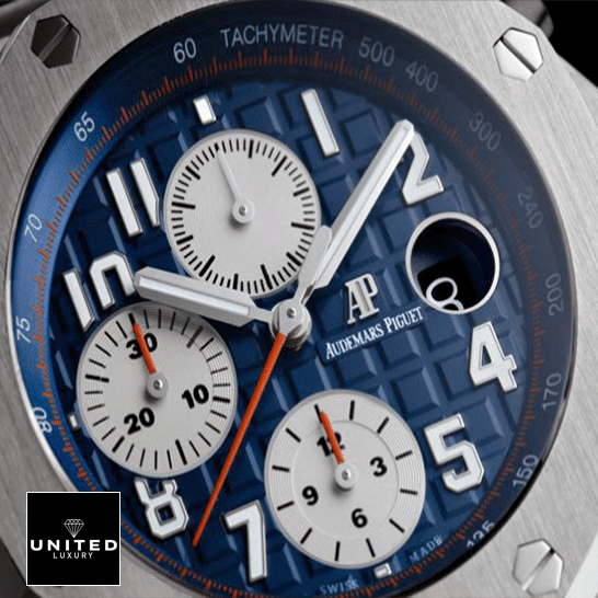 Audemars Piguet Chronograph Replica 2 Audemars Piguet Blue Dial 26470ST.OO_.A027CA.01 Replica red second hand