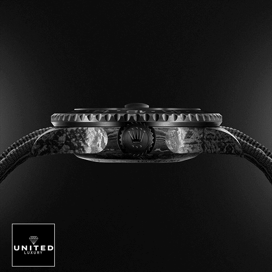 Rolex DiW NTPT Carbon Replica 6 Rolex DiW NTPT Carbon Black button & crown pusher Replica