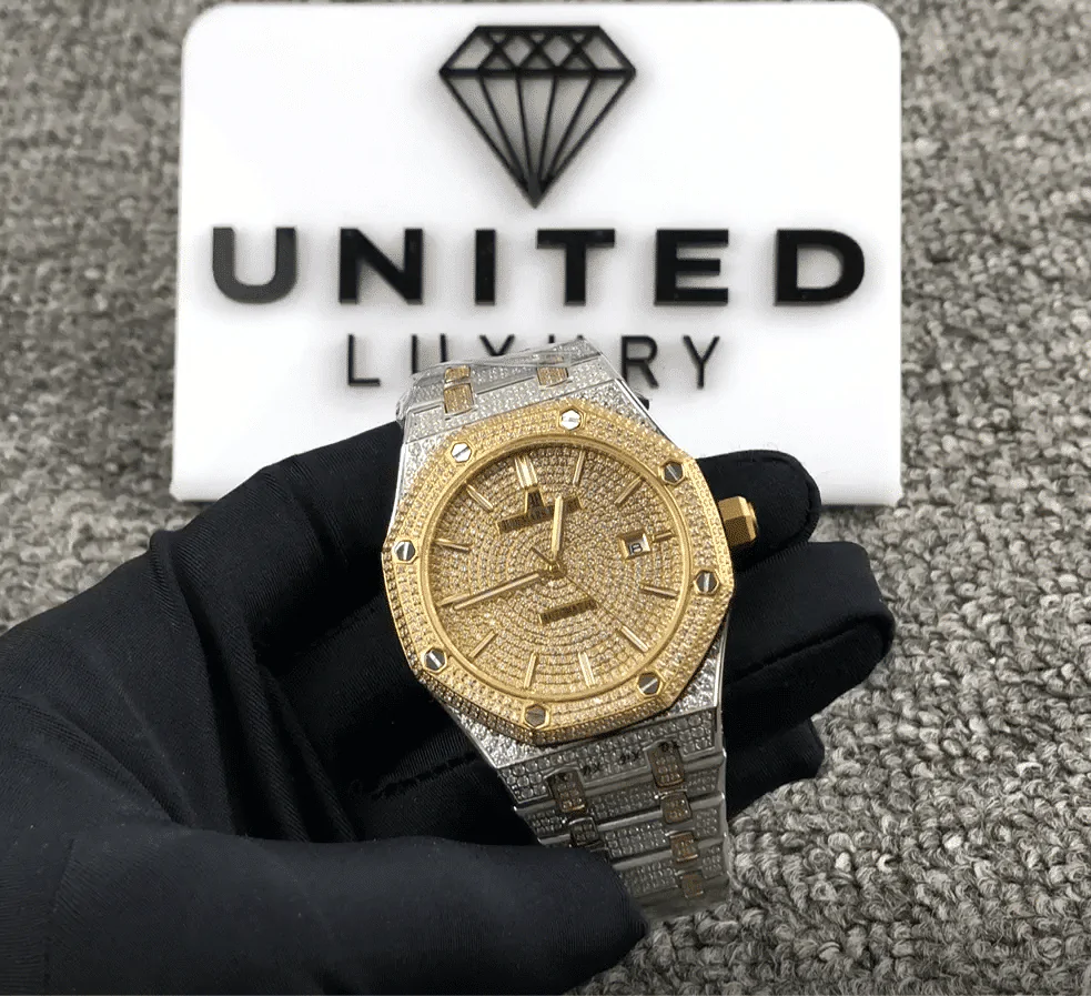 Audemars Piguet Royal Oak Iced Out Yellow Gold Replica 5 Screenshot_34