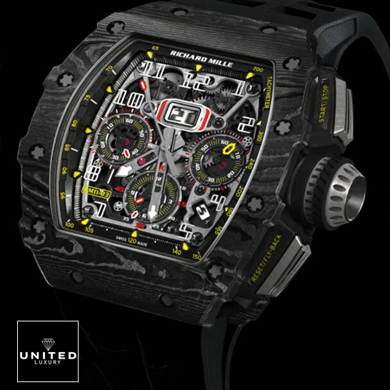 RM11-03 Replica 6 Richard Mille RM11-03 Automatic Black Dial Replica black background