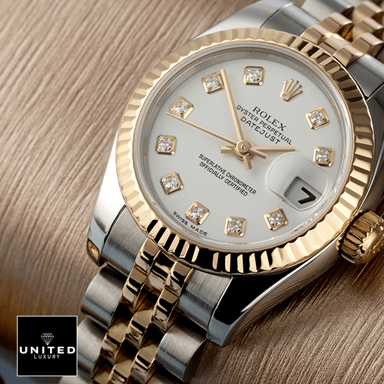Rolex Datejust 179173 Yellow Gold & Diamond Silver Dial Replica 2 Rolex Datejust Yellow Gold Steel Diamond 179173 Replica