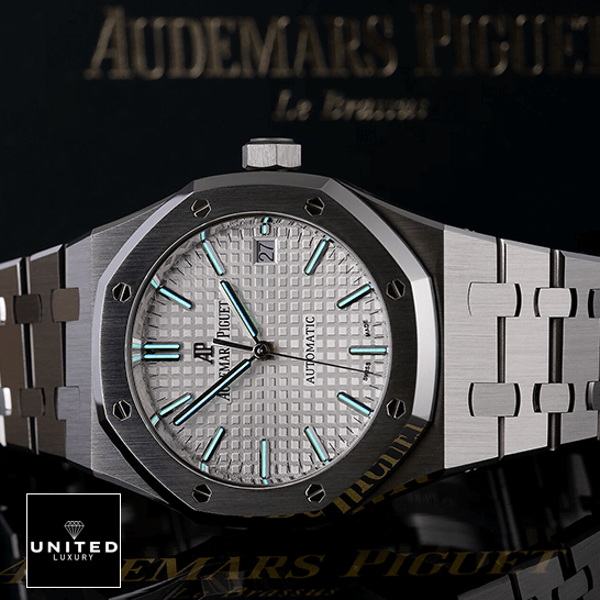 Audemars Piguet Royal Oak 15403IP.OO.1220IP.01 Replica 3 Audemars Piguet Royal Oak Blue Dial Replica on the ap box