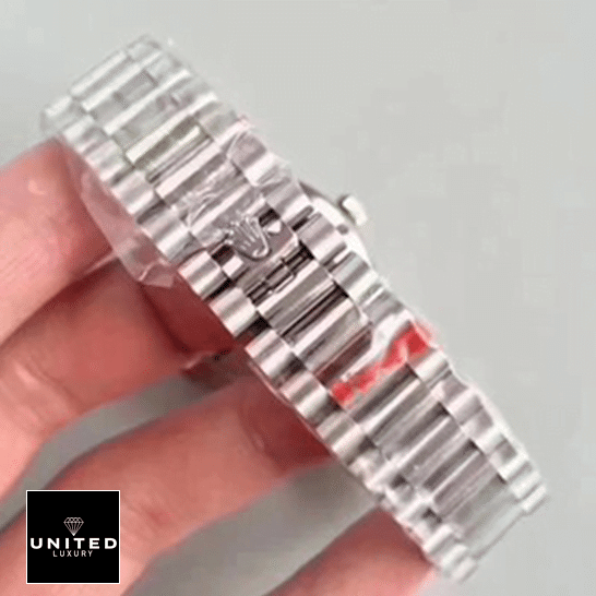 Rolex Silver Replica 6 Rolex Day-Date 228239 Stainless Steel Oyster Bracelet