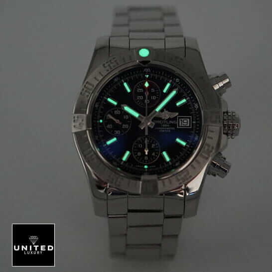 Breitling Super A13370 Replica 3 Breitling Super Avenger a13370 replica watch with luminous dial markers