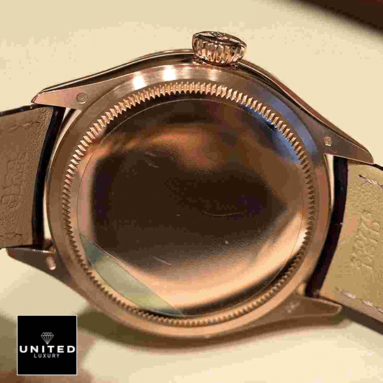 Rolex Cellini Moonphase White Dial New 50535-0002 Replica 1 Rolex Cellini Stainless Steel Case Replica upside view