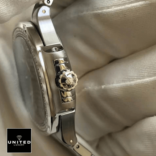 Patek Philippe Nautilus Ladies 7018/1A Replica 6 Patek Philippe Nautilus 70181A Stainless Steel Case Replica side view