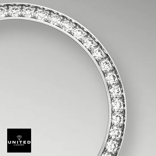 Rolex Datejust 116234 Stainless Steel Black Dial Replica 4 Rolex 279384RBR Datejust Diamond Bezel Replica grey background