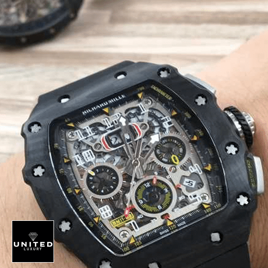 RM11-03 Replica 3 Richard Mille RM11-03 Automatic Winding Flayback Replica on the wrist