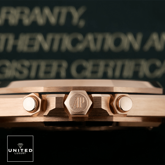 Audemars Piguet Royal Oak Chronograph 26320OR.OO.D002CR.01 Replica 5 Audemars Piguet Royal Oak Gold Steel Case Replica crown / push button