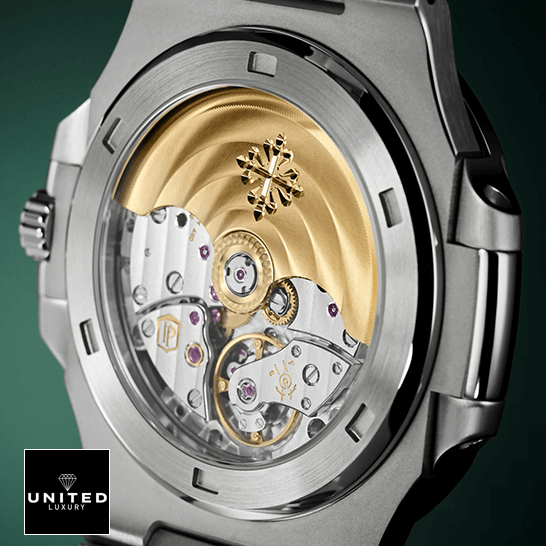 Patek Philippe Diamond Bezel Replica 4 Patek Pyilippe Geneve Stainless Steel Case Replica mechanism view