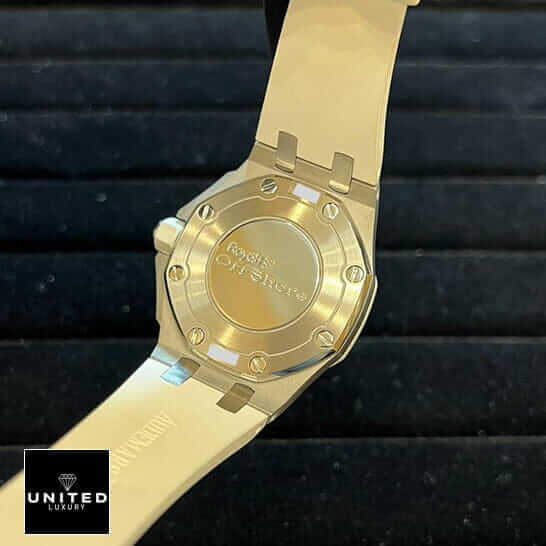 AP Royal Silver Ladies Replica 5 AP Royal Oak Offshore Stainless Steel Silver Replica upside view