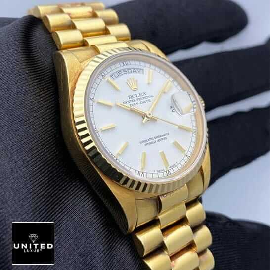 Rolex Ivory Replica 2 Rolex Day-Date 40 228239 Stainless Steel Oyster Replica