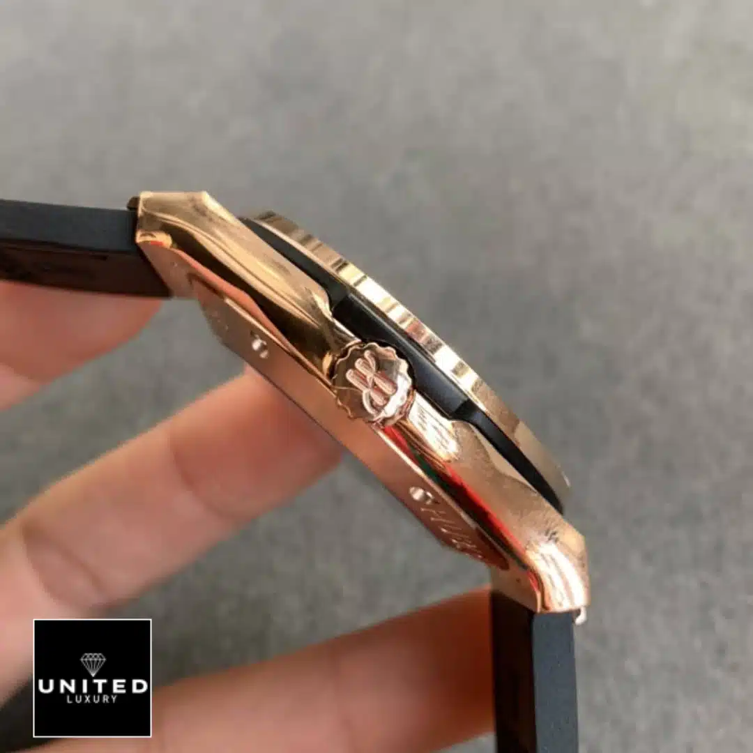 Hublot Fusion King Gold Replica 1 Hublot King Gold Crown Pusher Replica