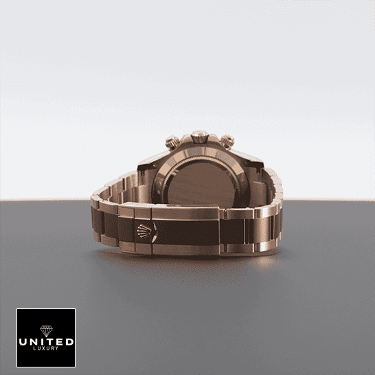 Rolex Daytona Cosmograph Brown Dial 116505-0013 Oyster Replica 5 Rolex Daytona 116505-0013 Oyster Bracelet Fold Clasp on the Rolex Logo Replica on the table