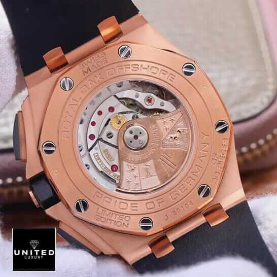 AP Pride of Germany Replica 1 Audemars Piguet offshore Royal Oak Gold Steel Case Replica upside view