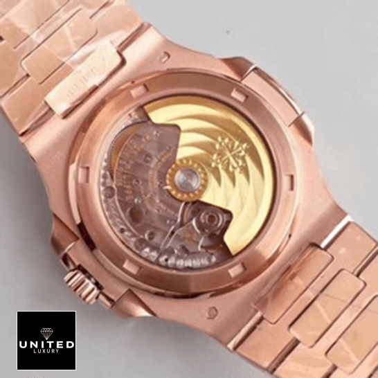 Patek Philippe Nautilus 5711/1R-001 Replica 3 Patek Philippe Nautilus 57111R-001 Rose Gold Case Replica white background