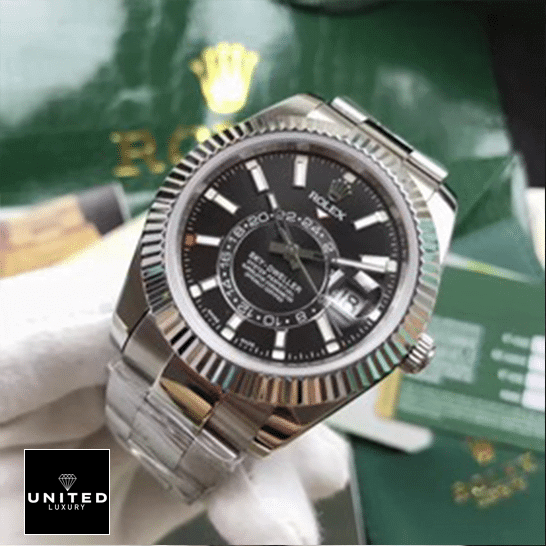 Rolex Sky-Dweller 326934 Black Dial Oyster Replica 3 Rolex Sky-Dweller Black Dial 326934 Replica