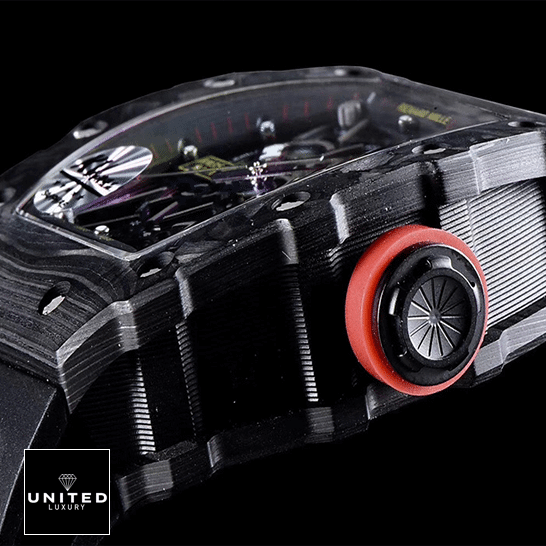 Richard Mille Rm3502 Carbon Skeleton Black Replica black background