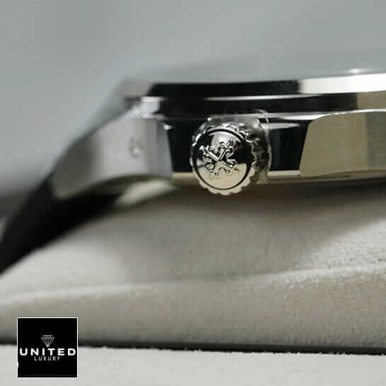 Big Bang Watch Replica 3 Patek Philippe Dual Time Stainless Steel Replica crown / push button