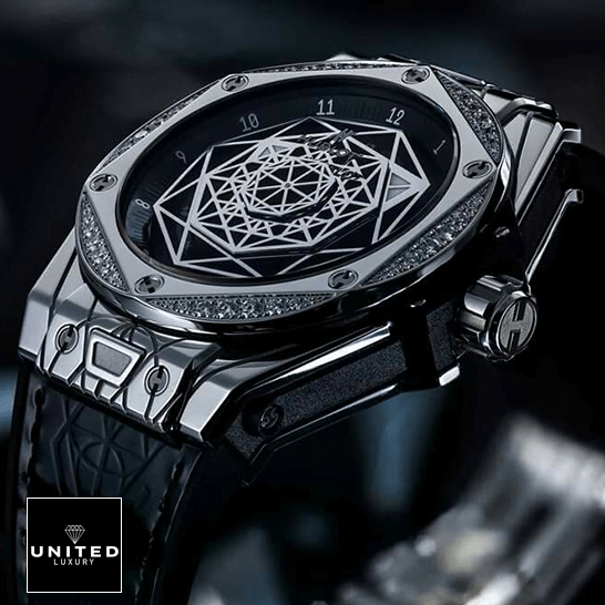 Hublot Iced Out Replica 1 Hublot Big Bang Sang Blue Titanium Pave 415_NX_1112_VR_1704_MXM17 Replica